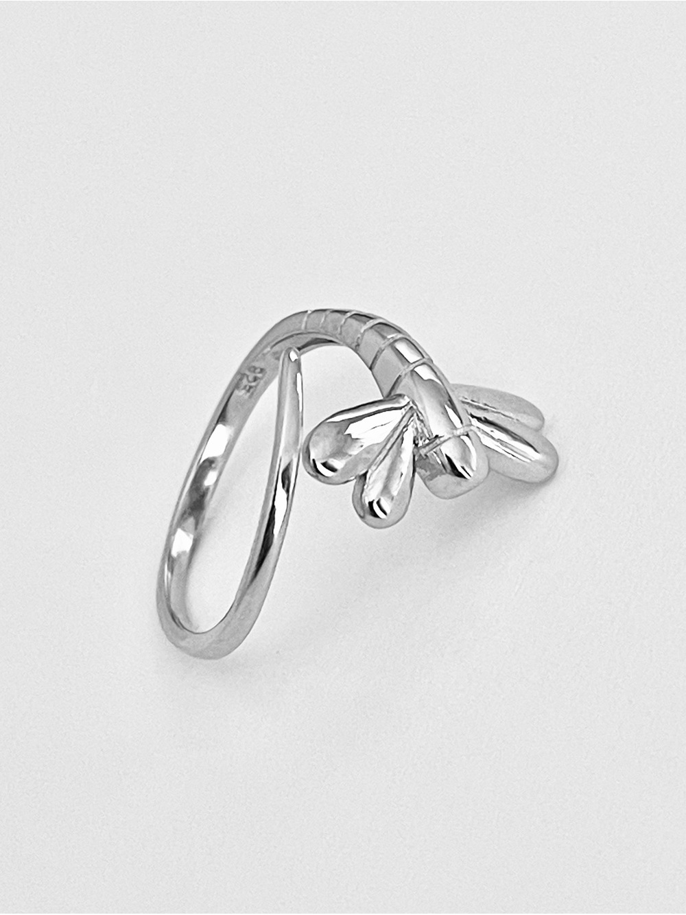 💕TOP SELLER💕Sterling Silver Wraparound Dragonfly Ring, Spirit Bug Jewelry Rings - Picture 3 of 13